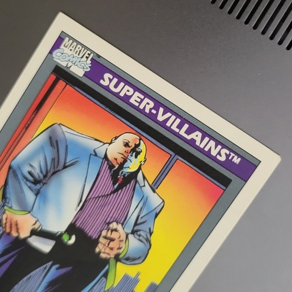 KINGPIN Marvel 1990 Universe #52 Impel Comic Cards Series 1 Super-Villains - Picture 3 of 4